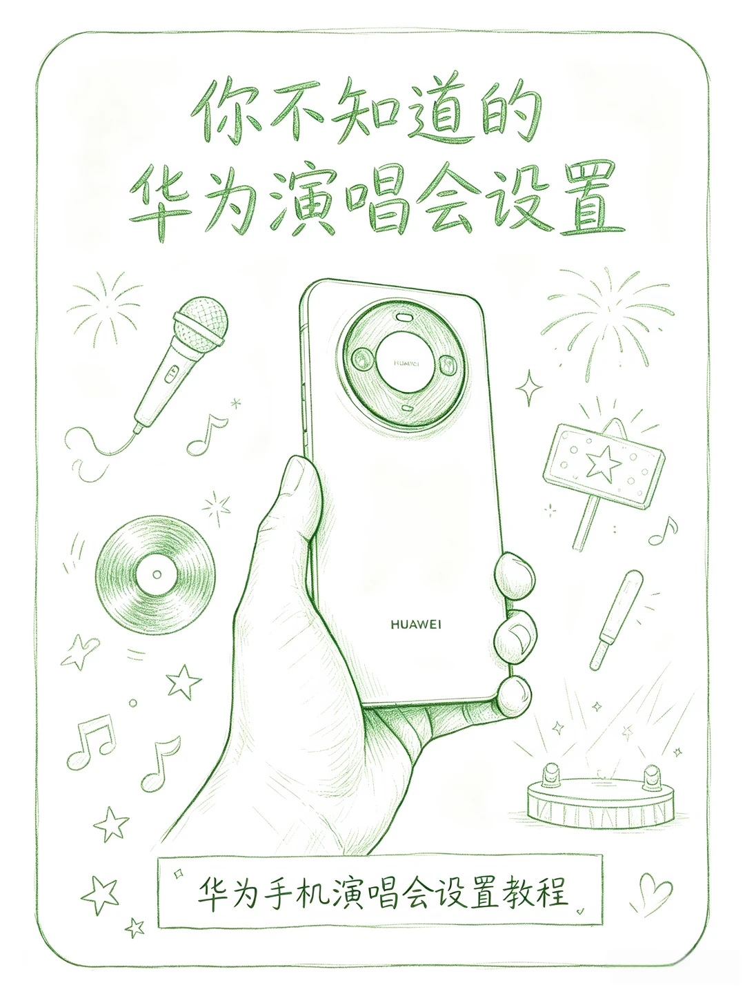 超详细保姆级别！华为2026演唱会设置！