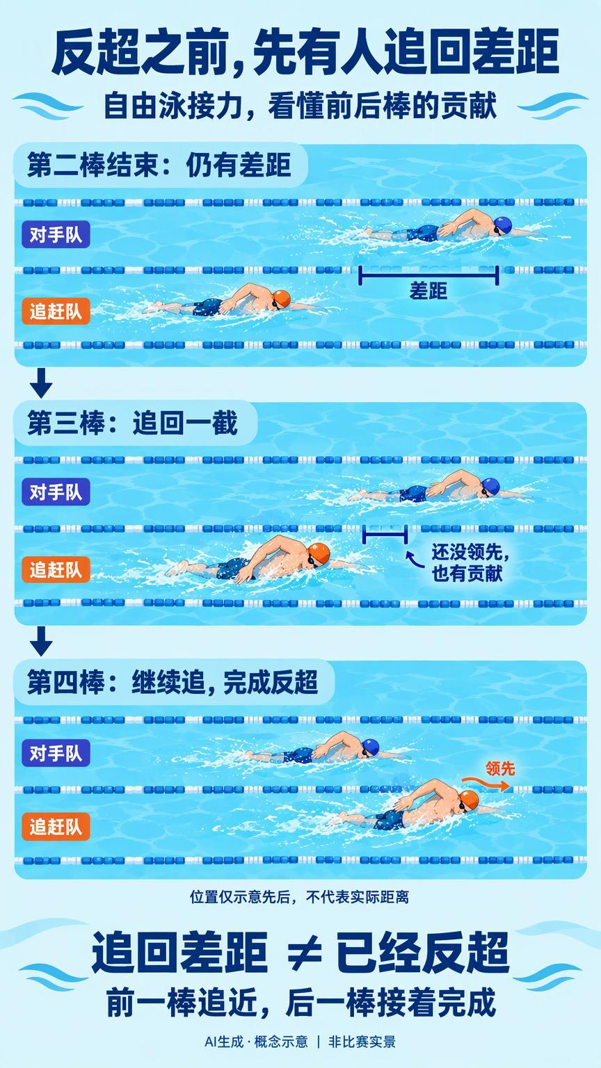 潘展乐这句“更有信心”，放进接力过程里就懂了

#潘展乐说队友让自己更有信心#
“因为有三个强大的队友在，让我更有信心做好自己。”潘展乐这句赛后感言，放进那场接力的追赶过程里，比单独读更有分量：他追回一截，下一棒接着追，最后把落后游成了领先。

9月21日，2026年爱知·名古屋亚运会男子4×200 ​