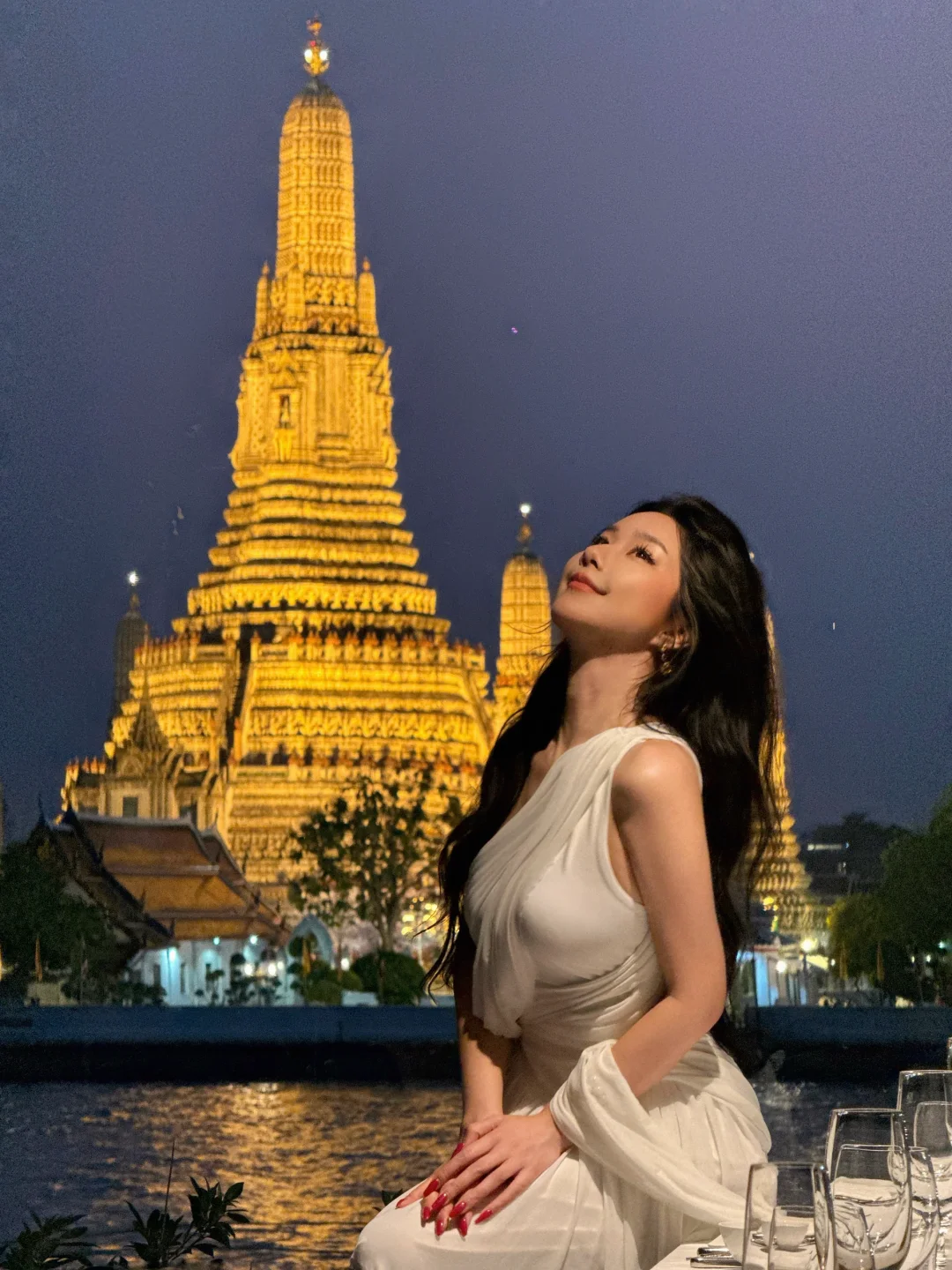 曼谷郑王庙网红餐厅订不到也能拍绝美照片❗️