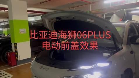 惠州惠阳粉丝支持，比亚迪海狮06PLUS升级电动前盖效果展示，专车专用...