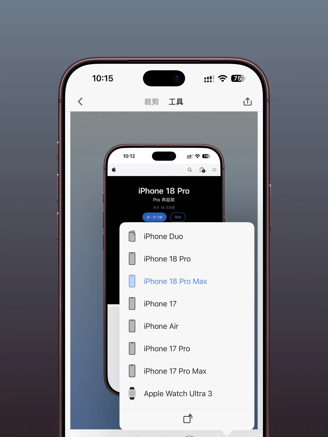 Picsew更新适配iPhone Duo、iPhone 18 Pro