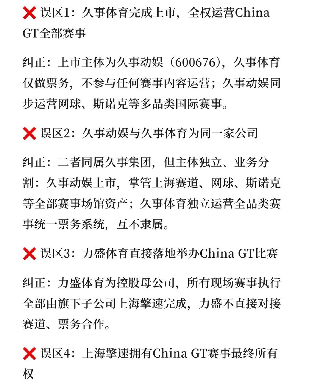#多车队宣布永久退出中国GT#
ChinaGT太丢人了！玩不起啊还一键防护了[允悲]
所以这次事故主要负责方是谁？
答：China gt的运营方是上海擎速， 力盛体育子公司 ，道路救援人员归上海擎速，消防设施配置归久事！ ​