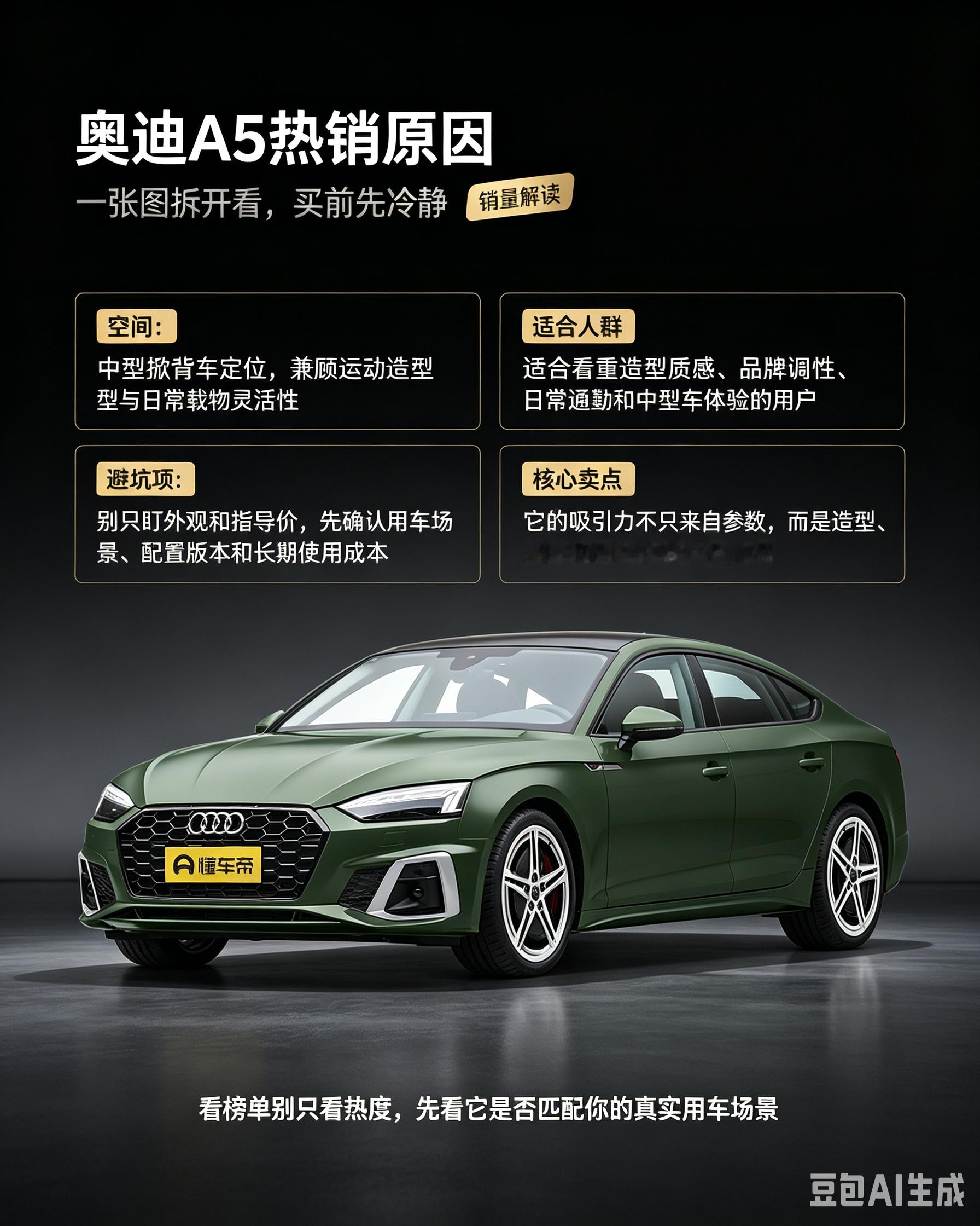 奥迪A5为啥卖得这么火