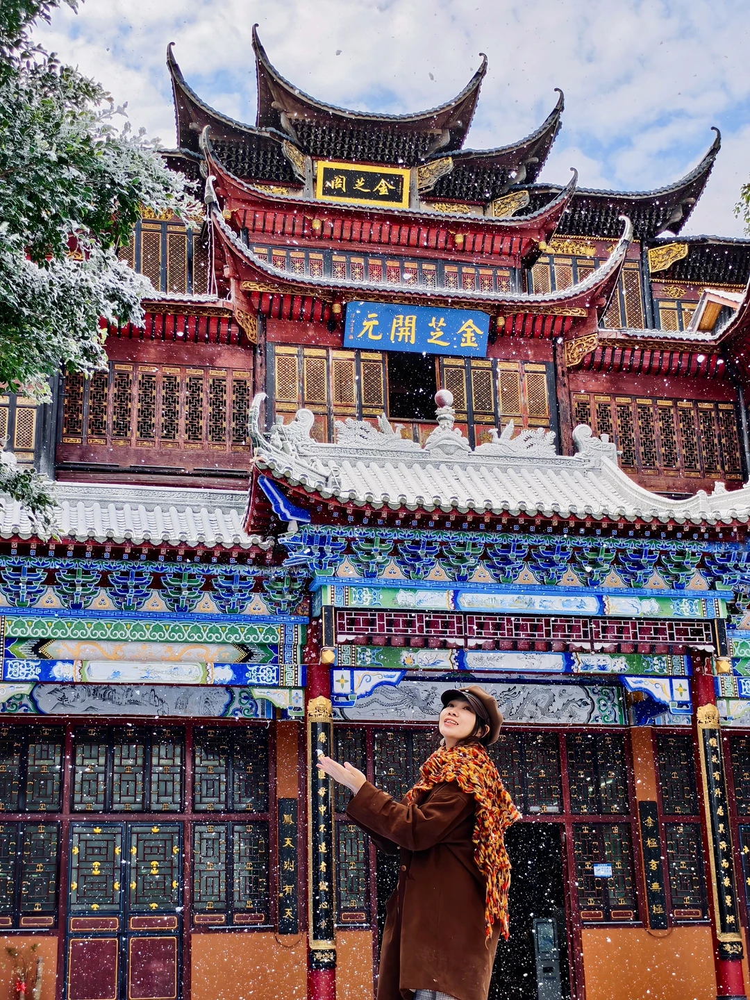 广州1h直达古建红墙雪景❄️都以为我去了北京