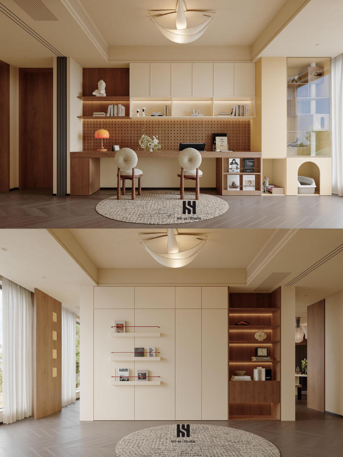 #夏天就要窝在家##美好家打造指南# 
190m²｜中古风的尽头是松弛感 ​​​