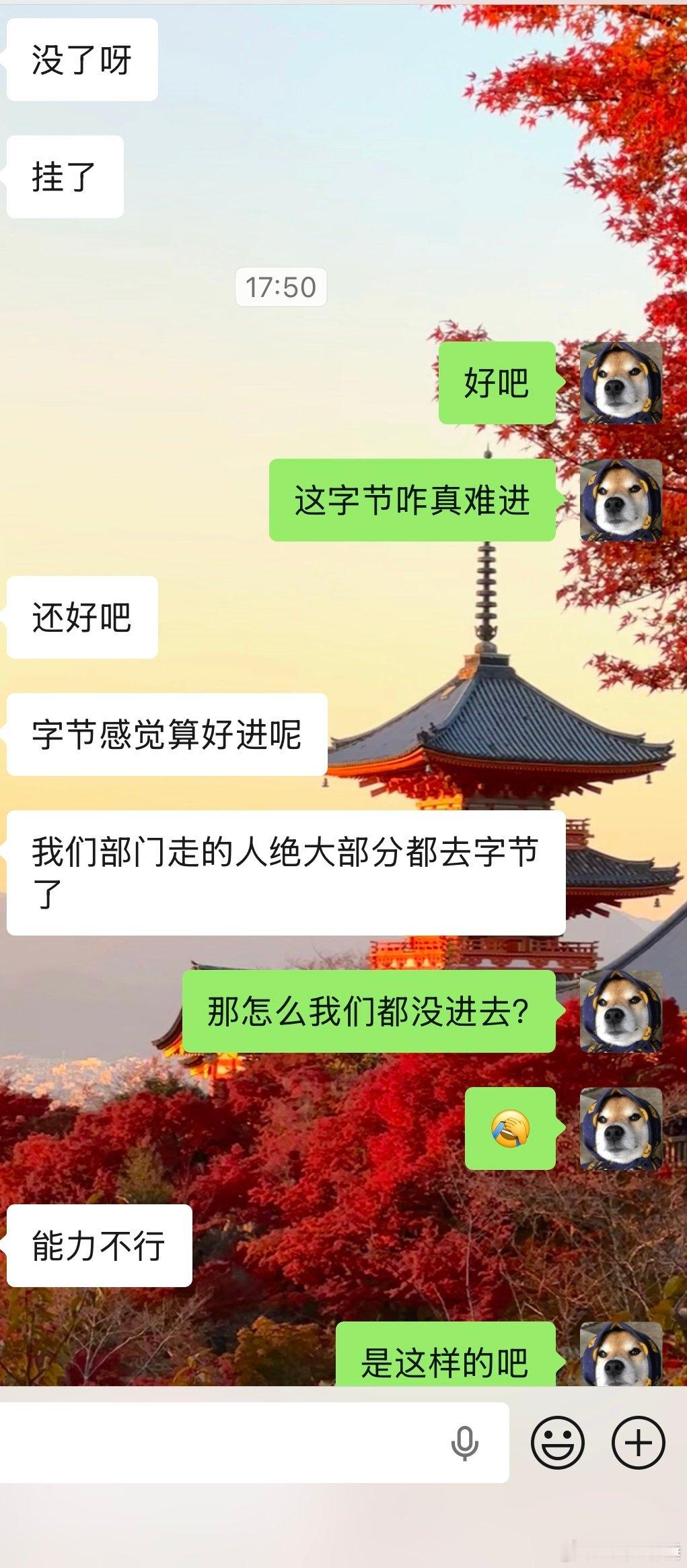 字节我们这些废物确实进不去[允悲] ​