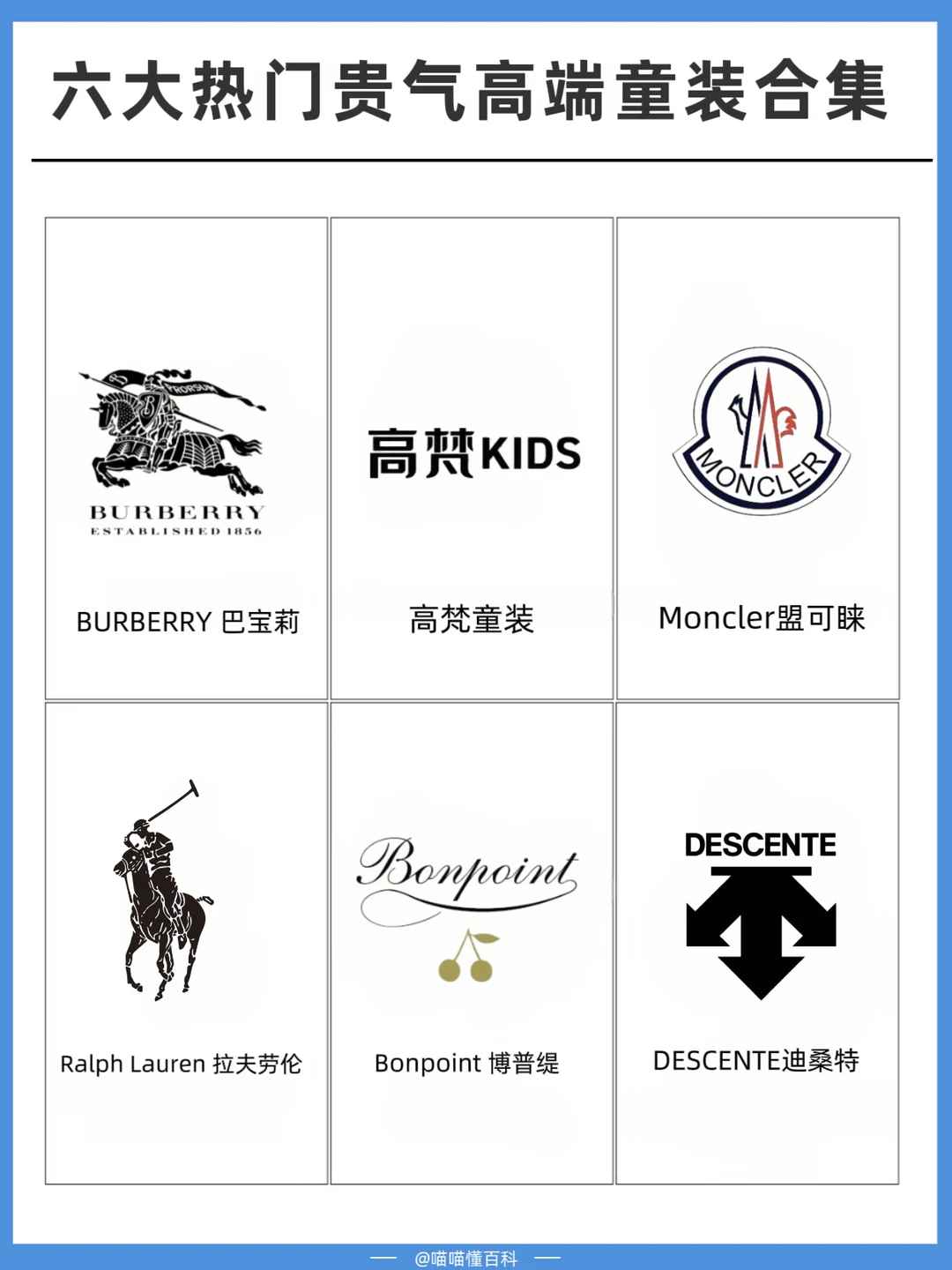 六大高端童装合集，解锁冬季儿童贵气穿搭