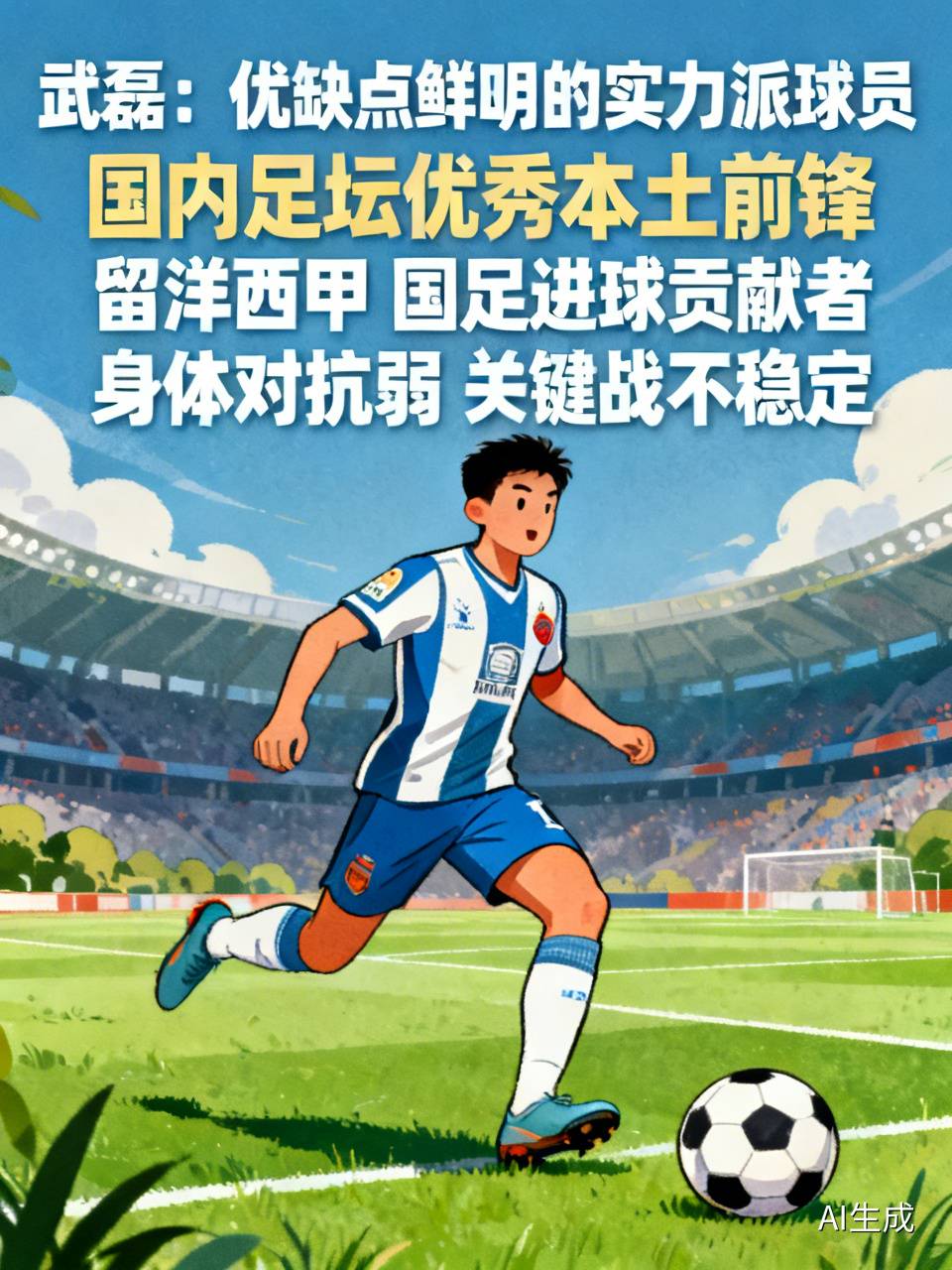 武磊是球王，还是水货武磊是国内足坛很优秀的本土前锋，有不错的进球能力，也留洋过西甲，为国足贡献不少进球，但他存在身体对抗弱、关键战发挥不稳定的短板。既谈不上球王，也不能简单归为水货。他是一名优缺点都很鲜明的实力派国内球员，要客观看待他的赛场表现。