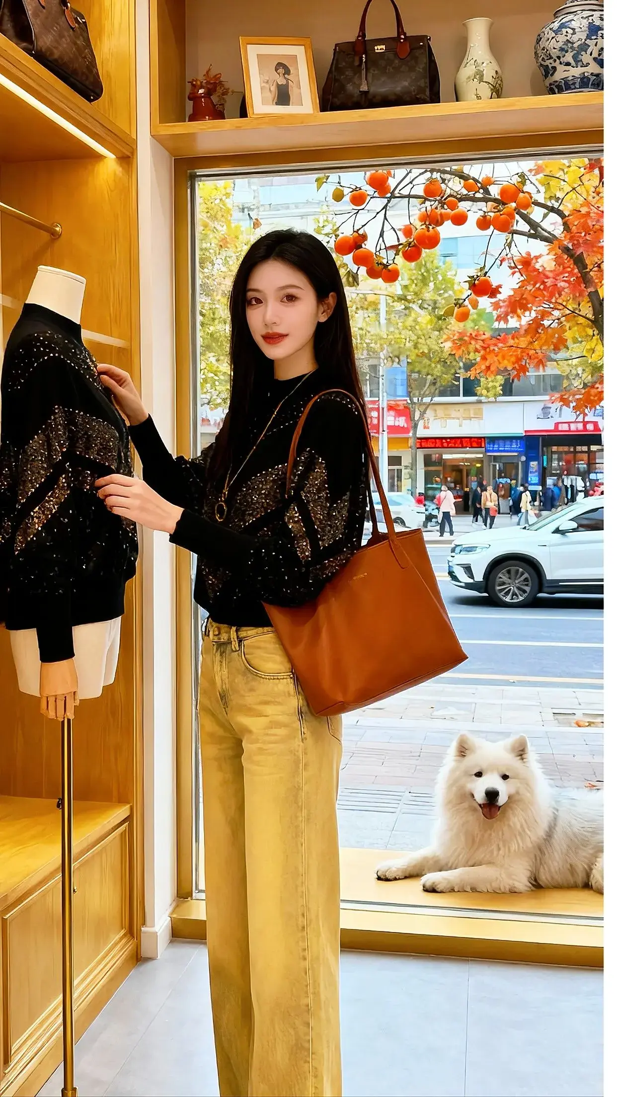 <p>街拍小姐姐穿搭秀 户外拍照 微笑天使 外拍 日常分享 <!--{...