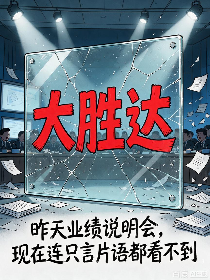 大胜达，昨天业绩说明会早结束，现在连个只言片语都看不到，搞的什么名堂呀？