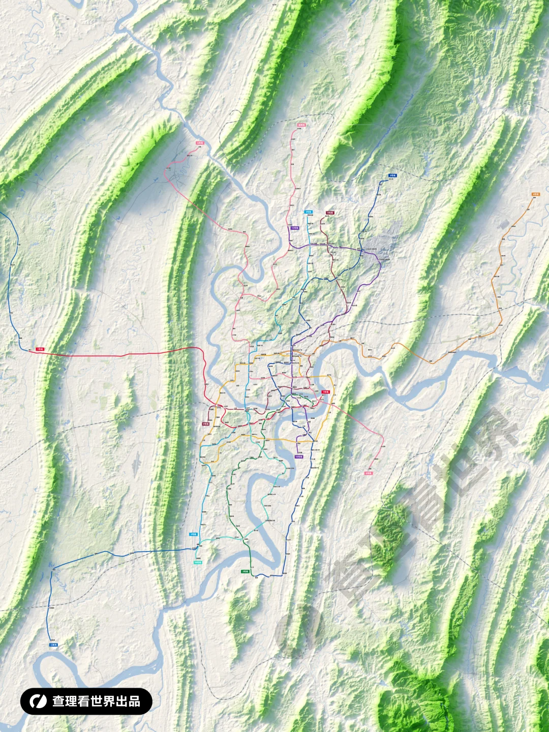重庆地铁全图