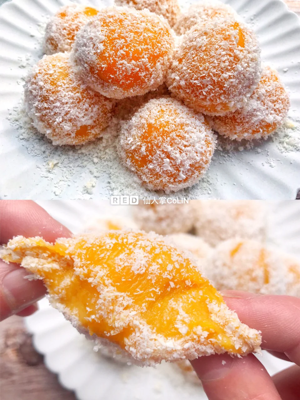 比芒果糯米糍还好吃的南瓜椰蓉球✨奶香味巨浓，软糯有嚼劲