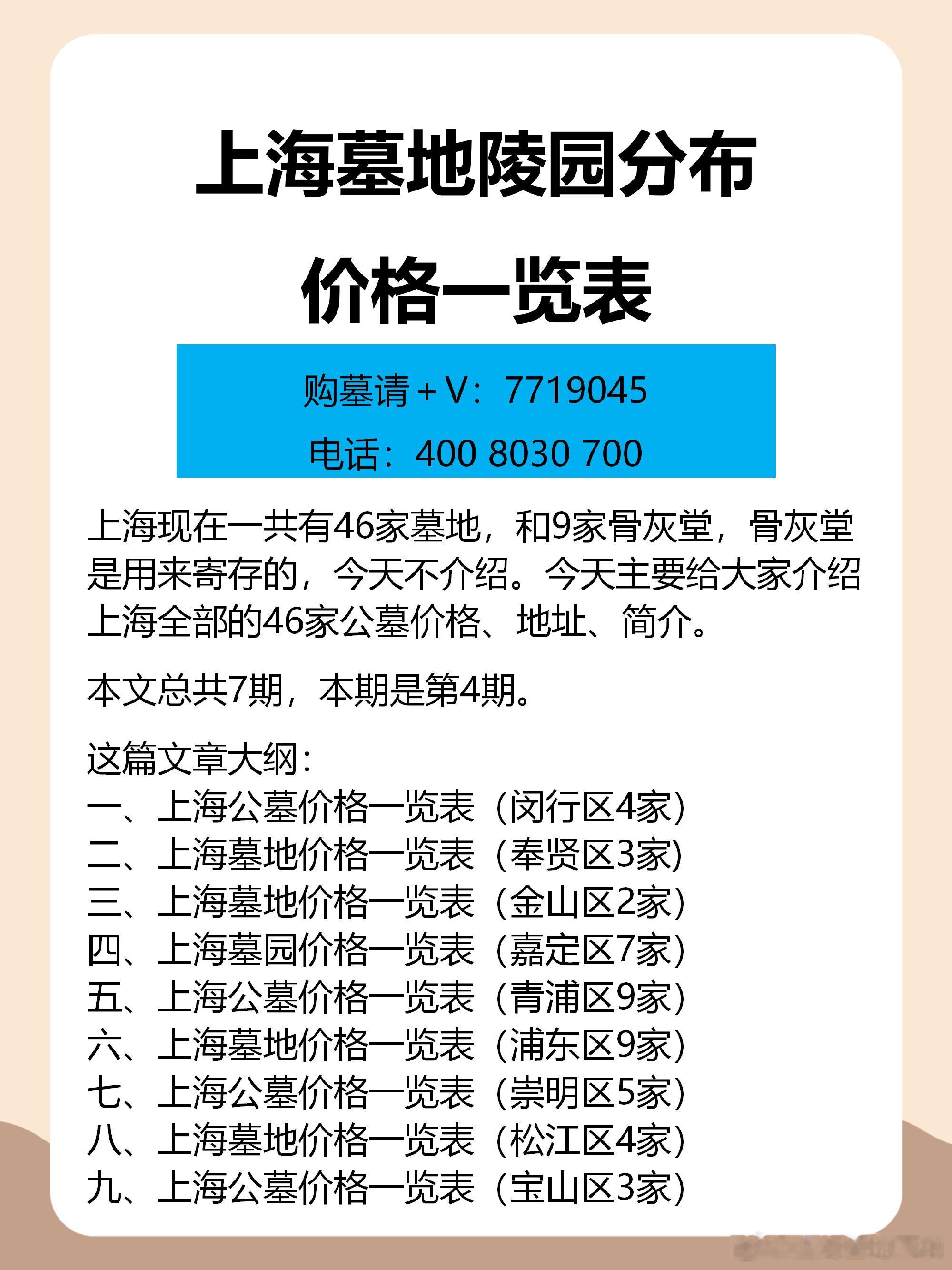 上海墓地陵园分布价格一览表.五、上海公墓价格一览表（青浦区）1、淀山湖...