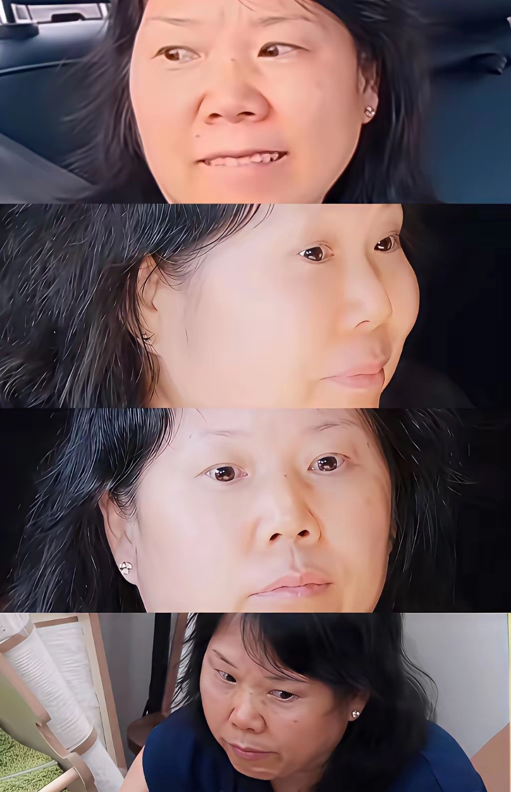 我说怎么这么熟：原来是故人之姿啊！
张家齐妈妈那点片段，看两眼就把我整应激了
挤眉弄眼的，原来是故人之姿啊！可惜张家齐妈妈这对着的是自己的亲女儿 ​