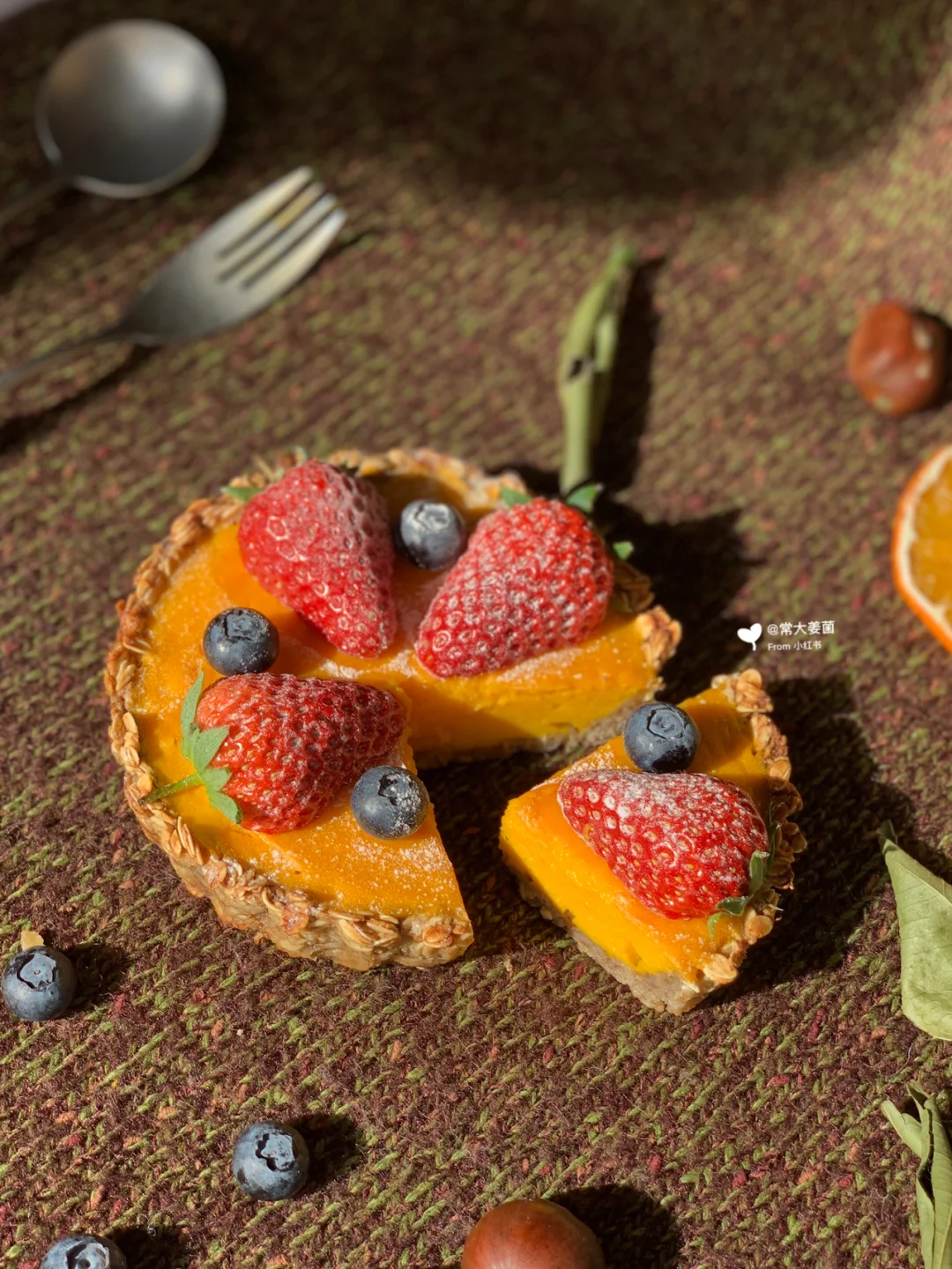 这个甜派吃不胖‼️0糖油奶香南瓜燕麦派🎃