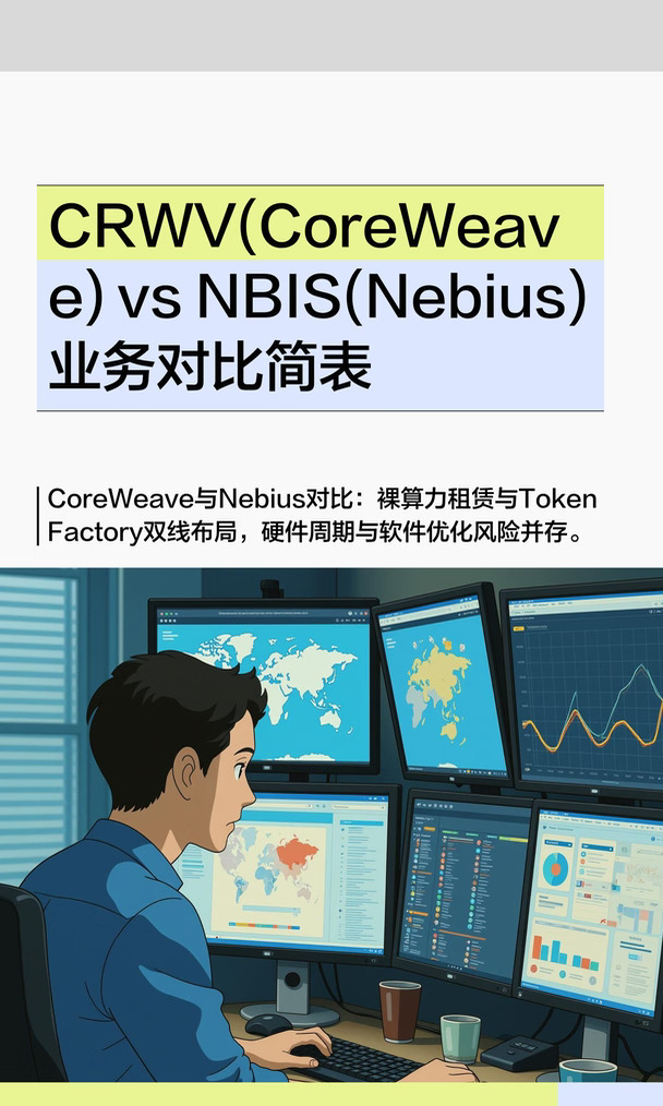 CRWV(CoreWeave) vs NBIS(Nebius) 业务对比