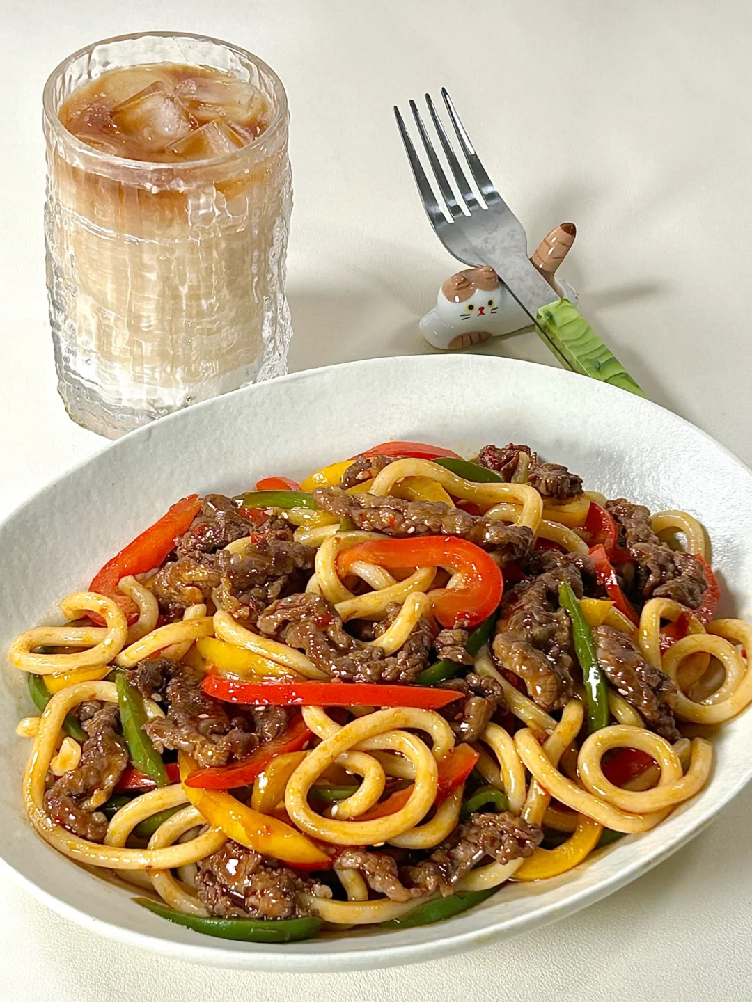 宅家一人食🍽️牛肉乌冬面🍝