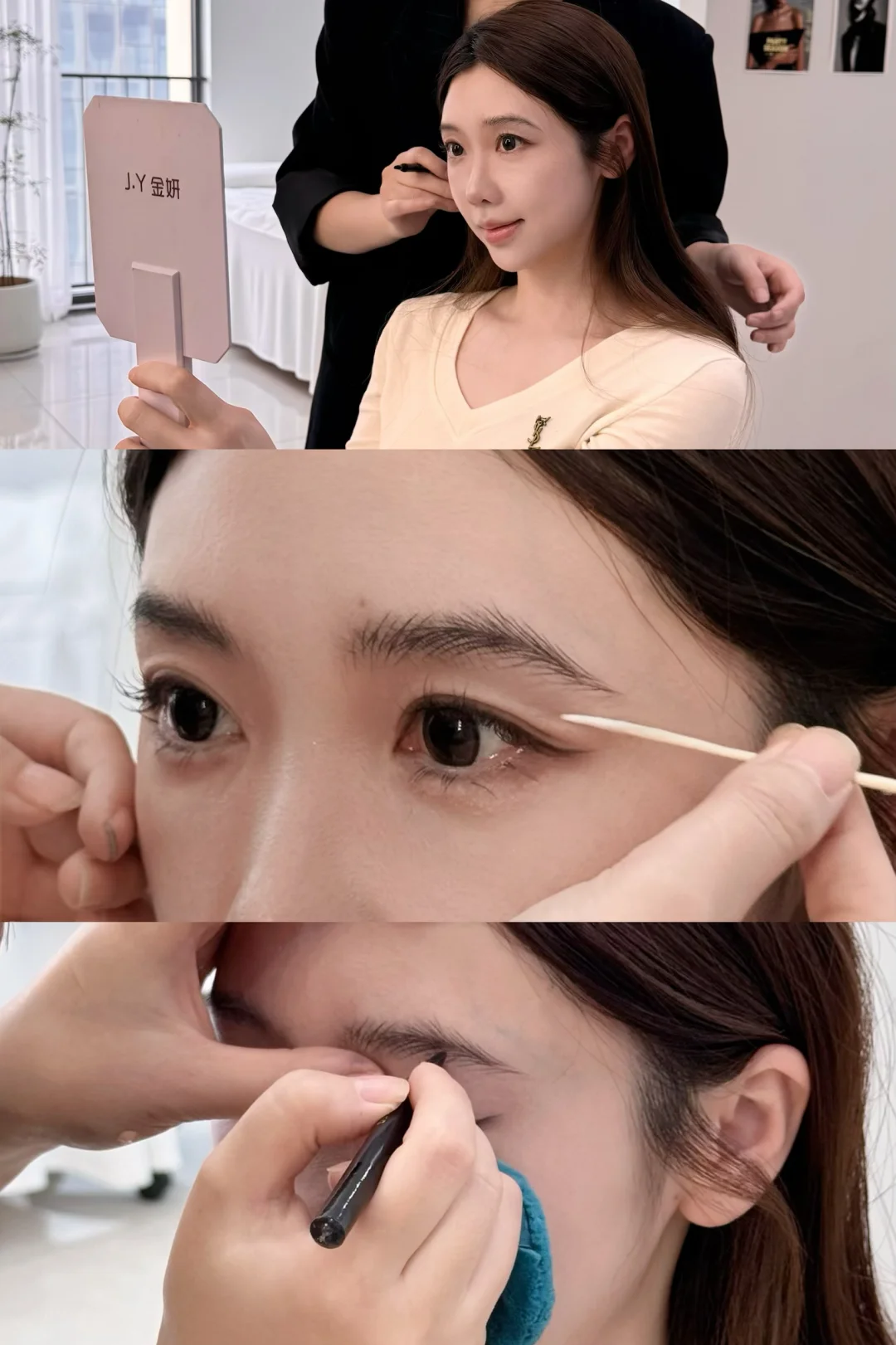 淡颜系配上小挑眉直接换张脸