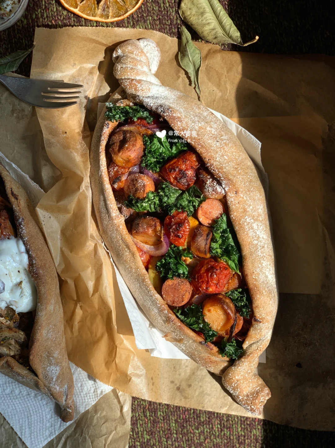 土耳其全麦pizza 🍕没有芝士竟更好吃‼️