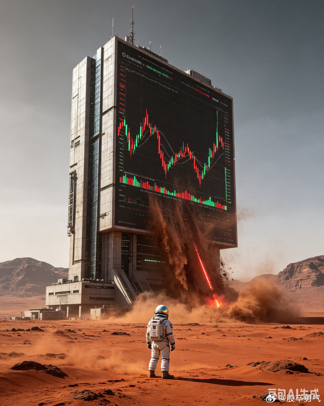 宇树科技发行价150.8（要我发？），开盘直接干到7倍涨幅1100（人为凑整？），开盘即巅峰，一根巨型长上影砸下来，首日疯狂狂欢，第二天直接雪崩回撤。
 
     中签的大资金高位兑现赚得盆满钵满，冲进去追高的散户直接站在山顶站岗。
人形机器人赛道是好赛道，但不代表可以把未来好几年的业绩一次性全 ​