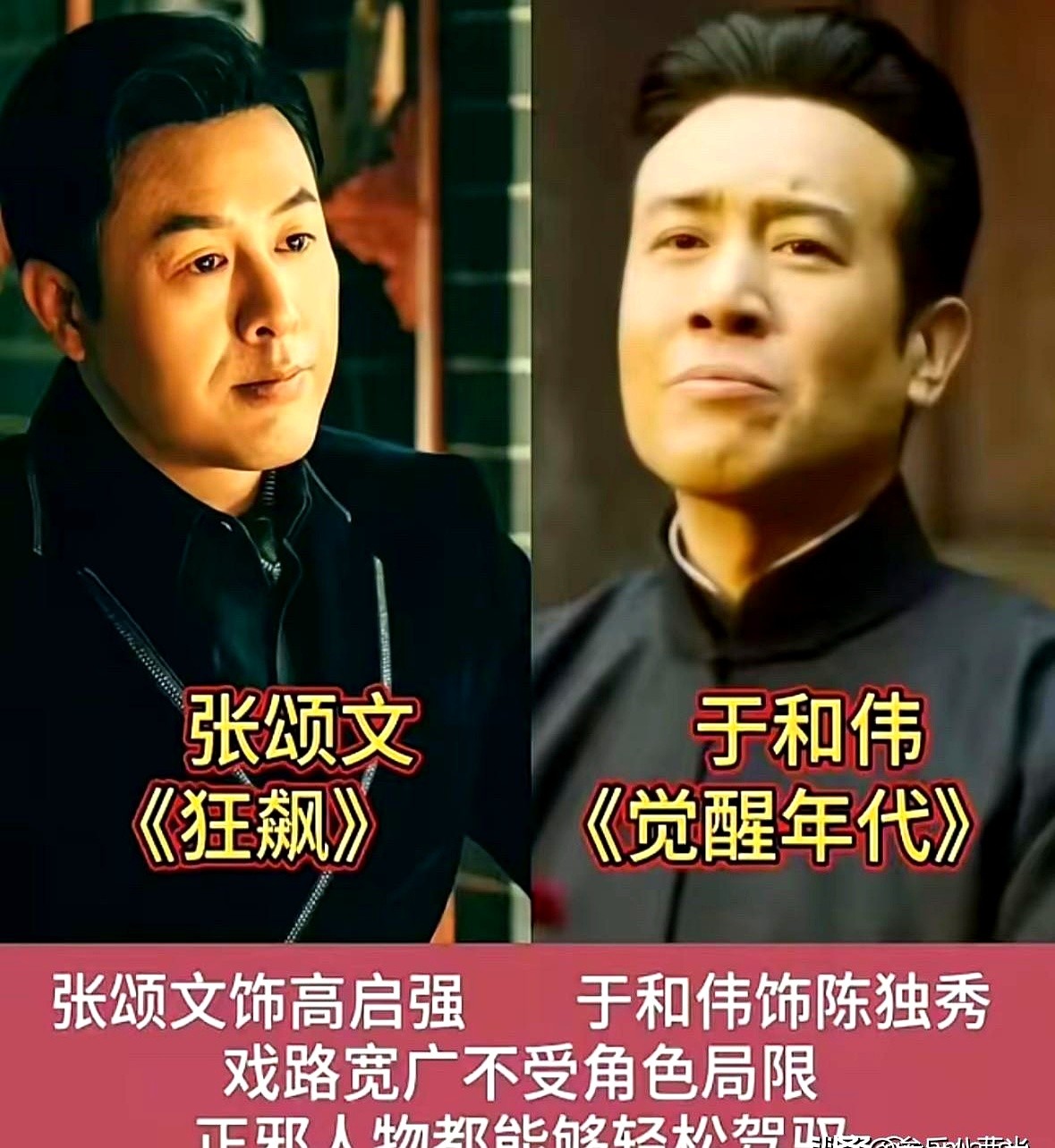 演了一辈子戏，走在大街上却没人叫得出真名。

张颂文把高启强嚼碎了咽下，从鱼摊前的卑微到发迹后的狠戾，隔着屏幕都能闻到鱼腥味。转头看于和伟，乱世里一拍桌子，狂士的魂直接砸在观众脸上。

海清把底层母亲的抠搜刻进骨子里，陶虹把让人窒息的控制欲演得叫人冒冷汗。刘琳端着簸箕一出场，活脱脱就是老家那个操心的