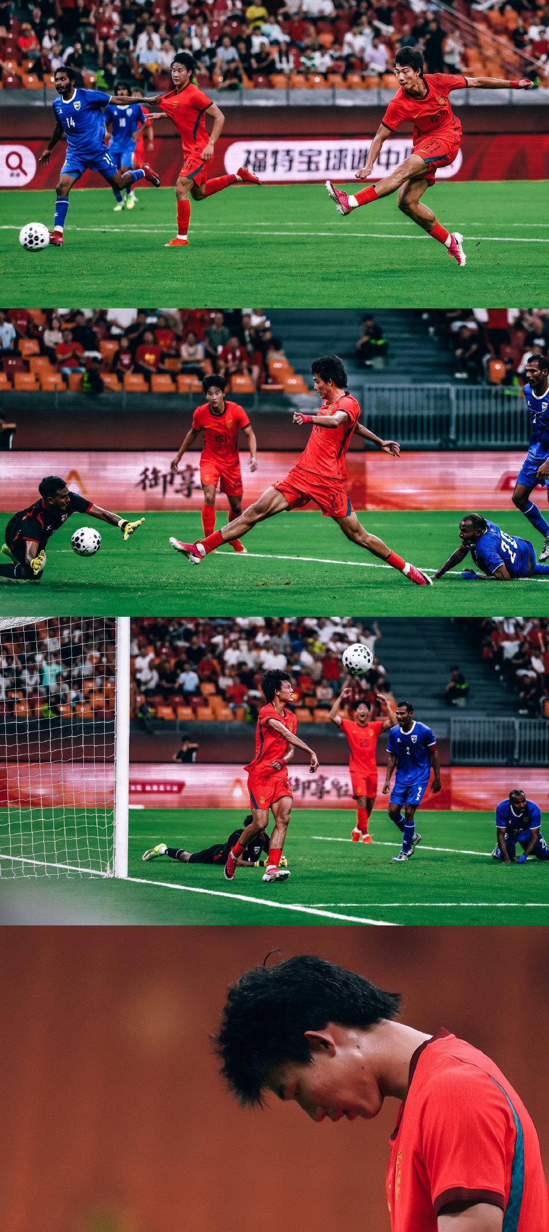 加油少年，

已经很近很近。

💪

#赵松源##国足3比0马尔代夫# ​