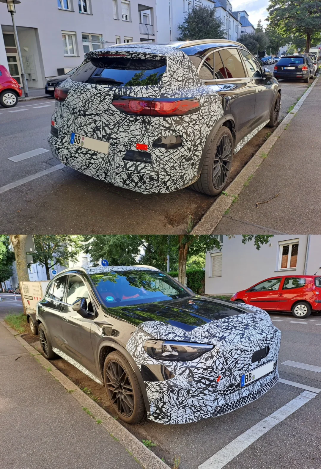 Mercedes-Benz X540 GLC谍照 星星灯？