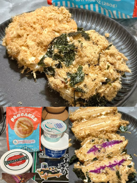 缺德舅即食松饼🥞做快手不腻肉松小贝🧑‍🍳