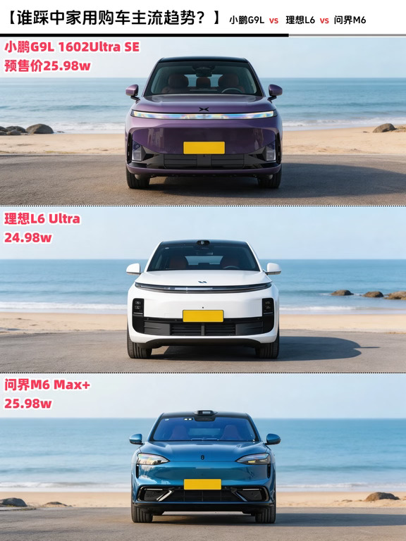 手握25万看增程大五座，三台热门车型怎么选！