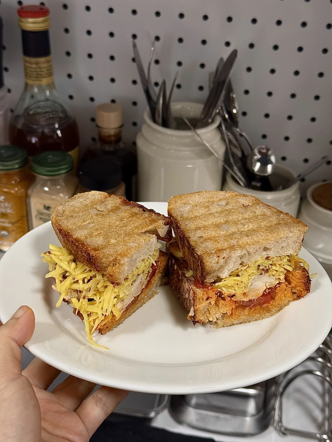 清爽低脂🍅体重友好！酸奶烤鸡肉三明治🥪