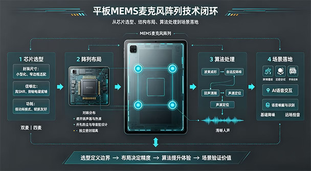 拆解平板MEMS麦阵列核心技术逻辑