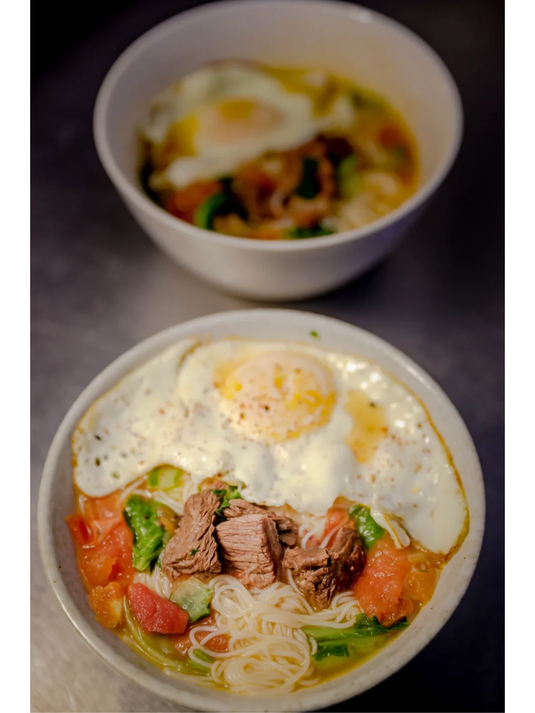 坚持做1000种面不重样（129）番茄牛肉米粉