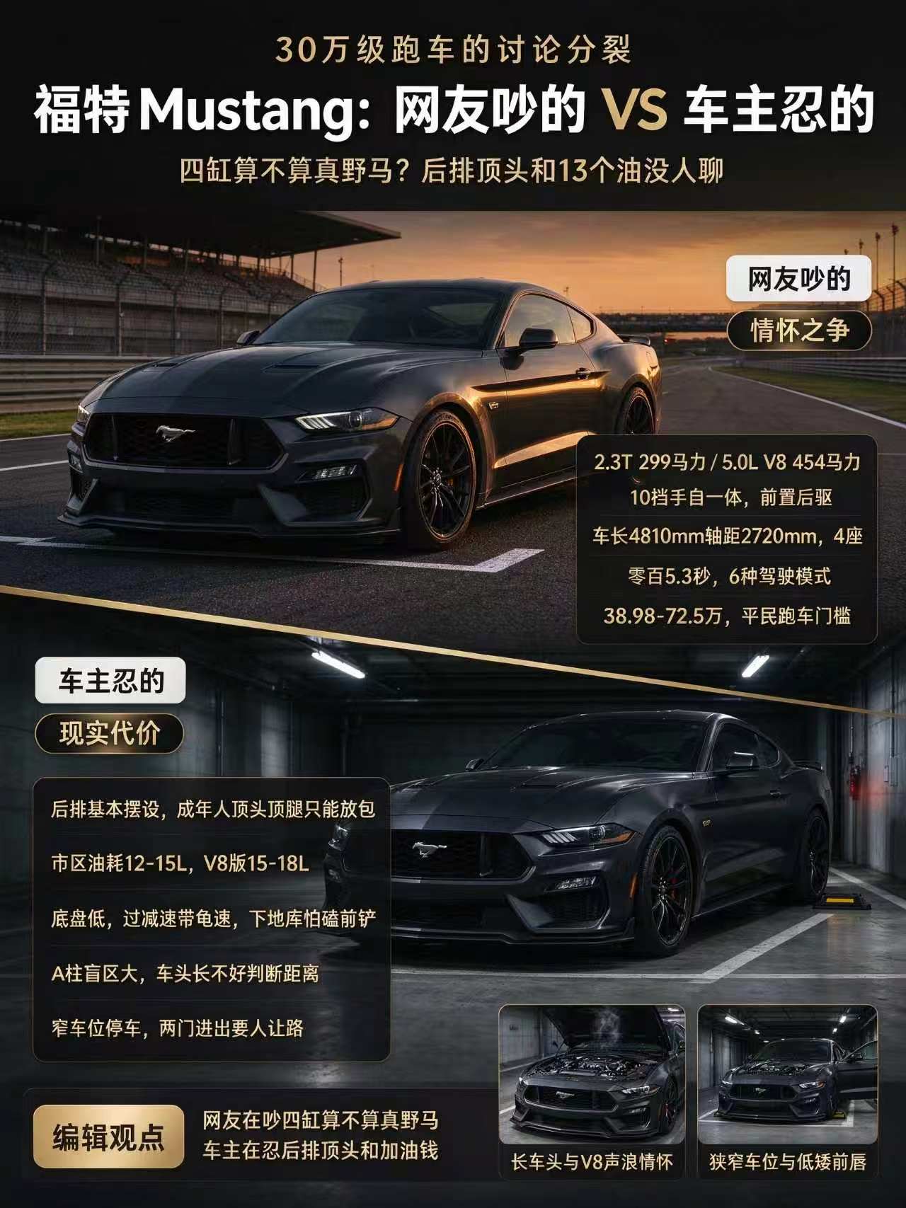 福特Mustang：情怀很贵，后排很挤