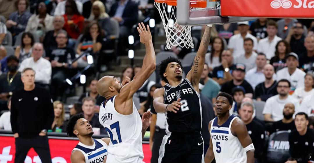 北京时间5月13日，NBA季后赛次轮，马刺126-97森林狼（3-2）...