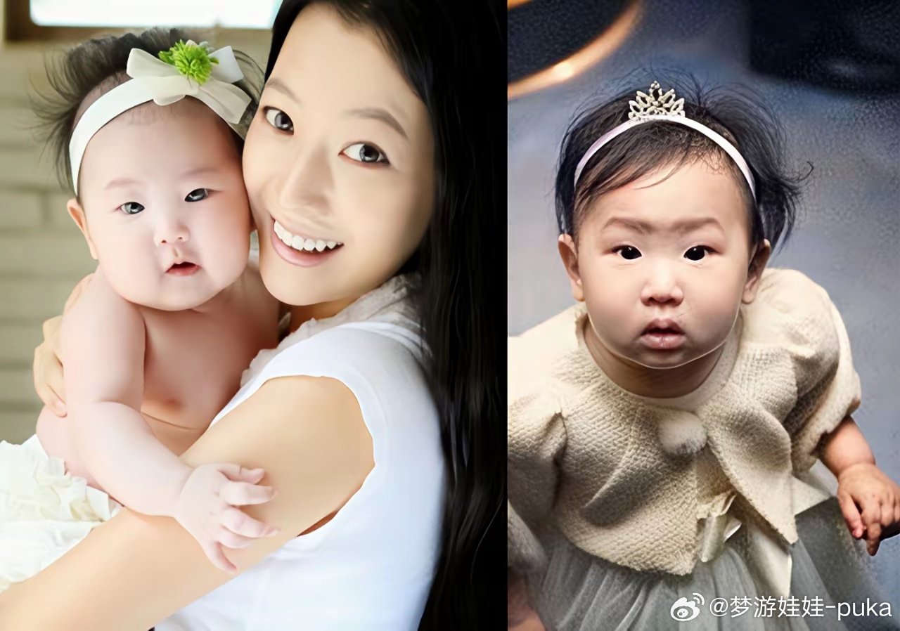 亚洲第一美女金喜善的女儿长得不随妈妈呀 ​