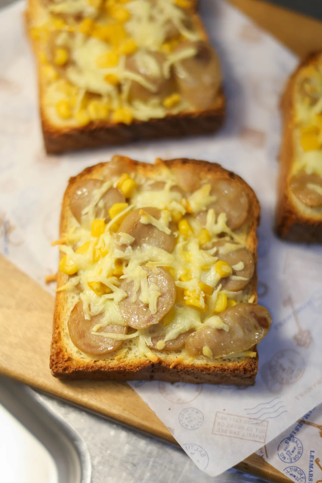 10分钟就能做好的香肠芝士吐司三明治，绝了