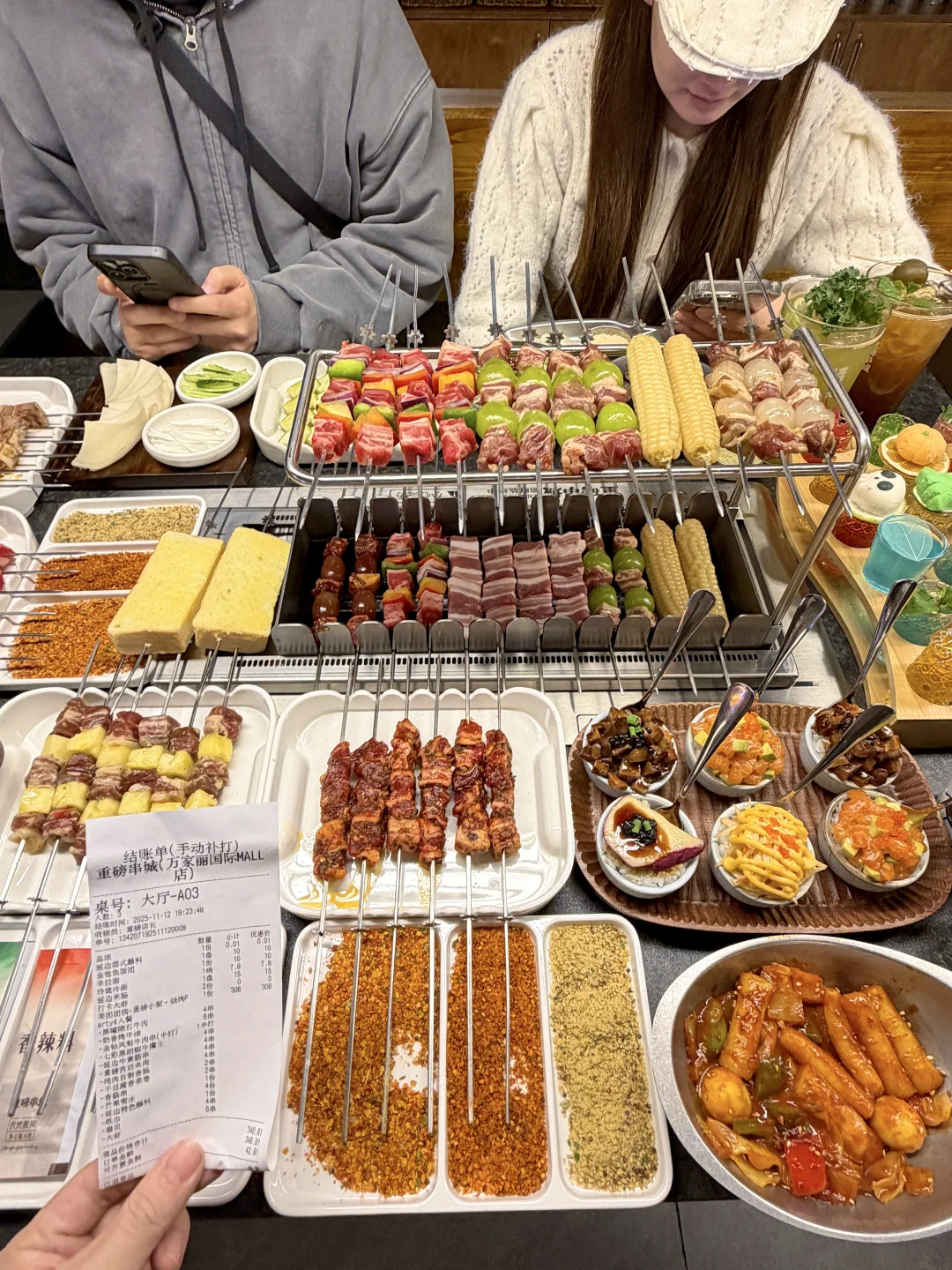 长沙万家丽！吃到了人生烤串🥵🥵……