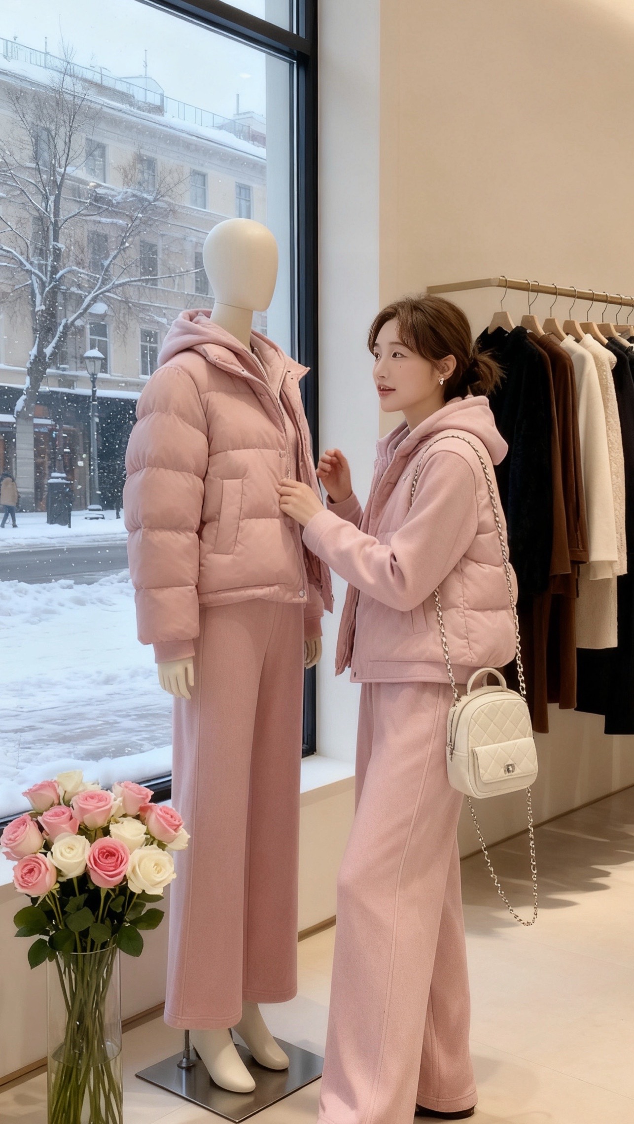 <p>气质优雅女人味 休闲减龄穿搭 冬季搭配 <!--{img:0}-...