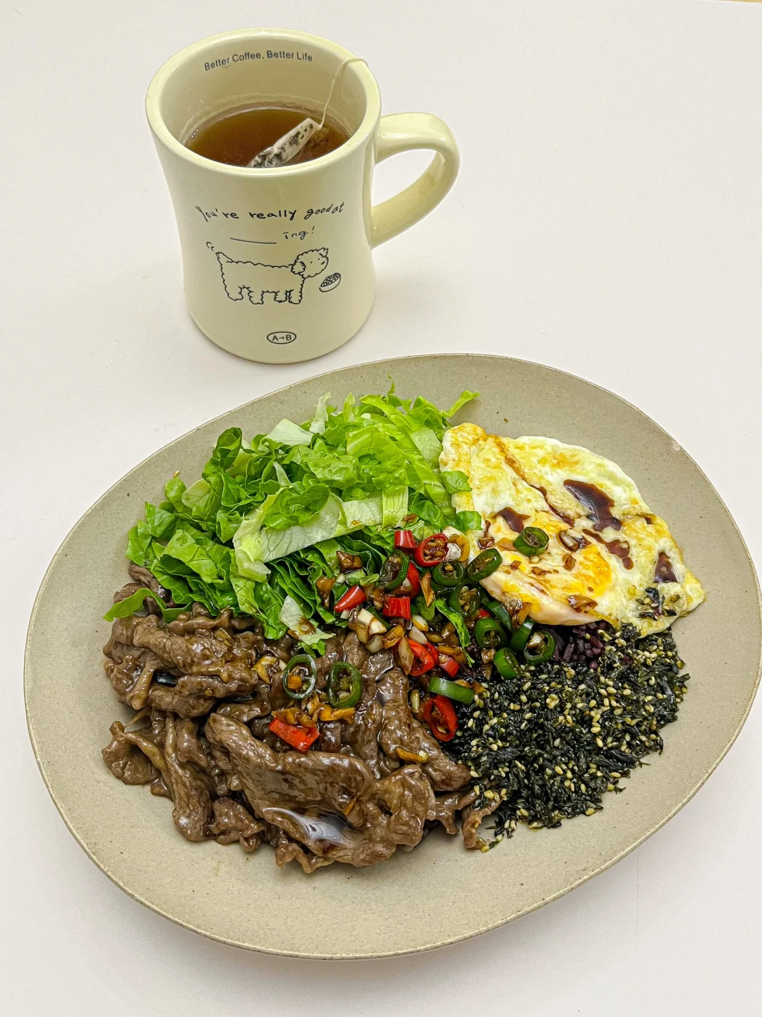 牛肉生菜拌饭 | 🍛巨掉秤，好吃到停不下来