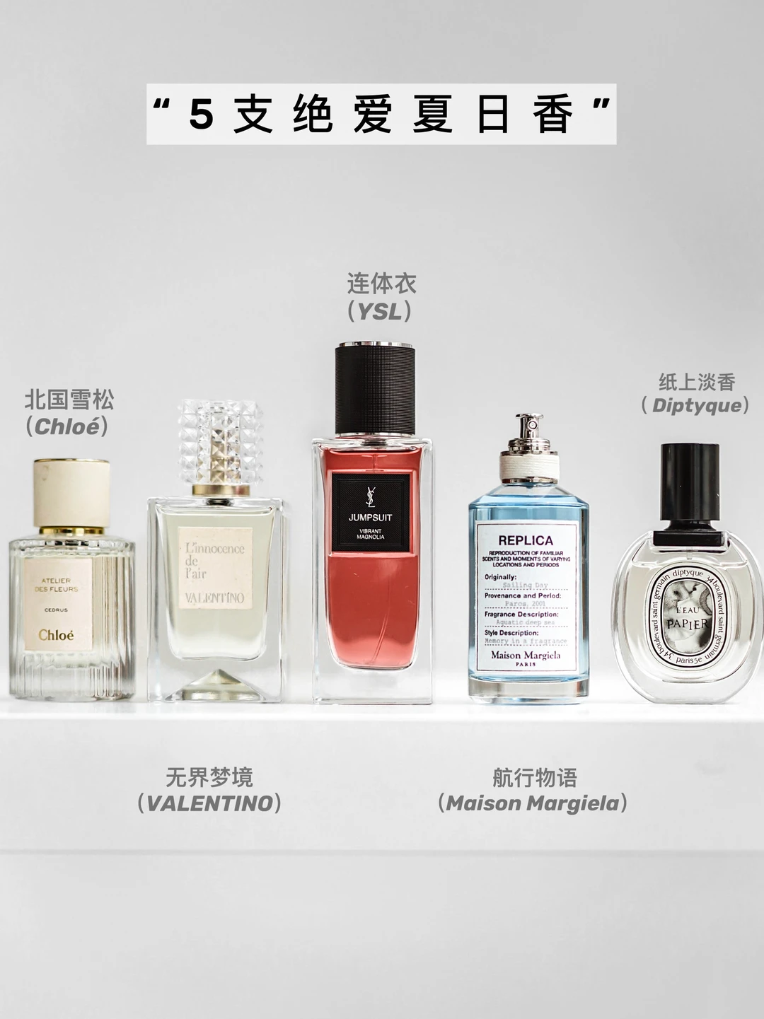 夏天出门被问N次的香水们！！！