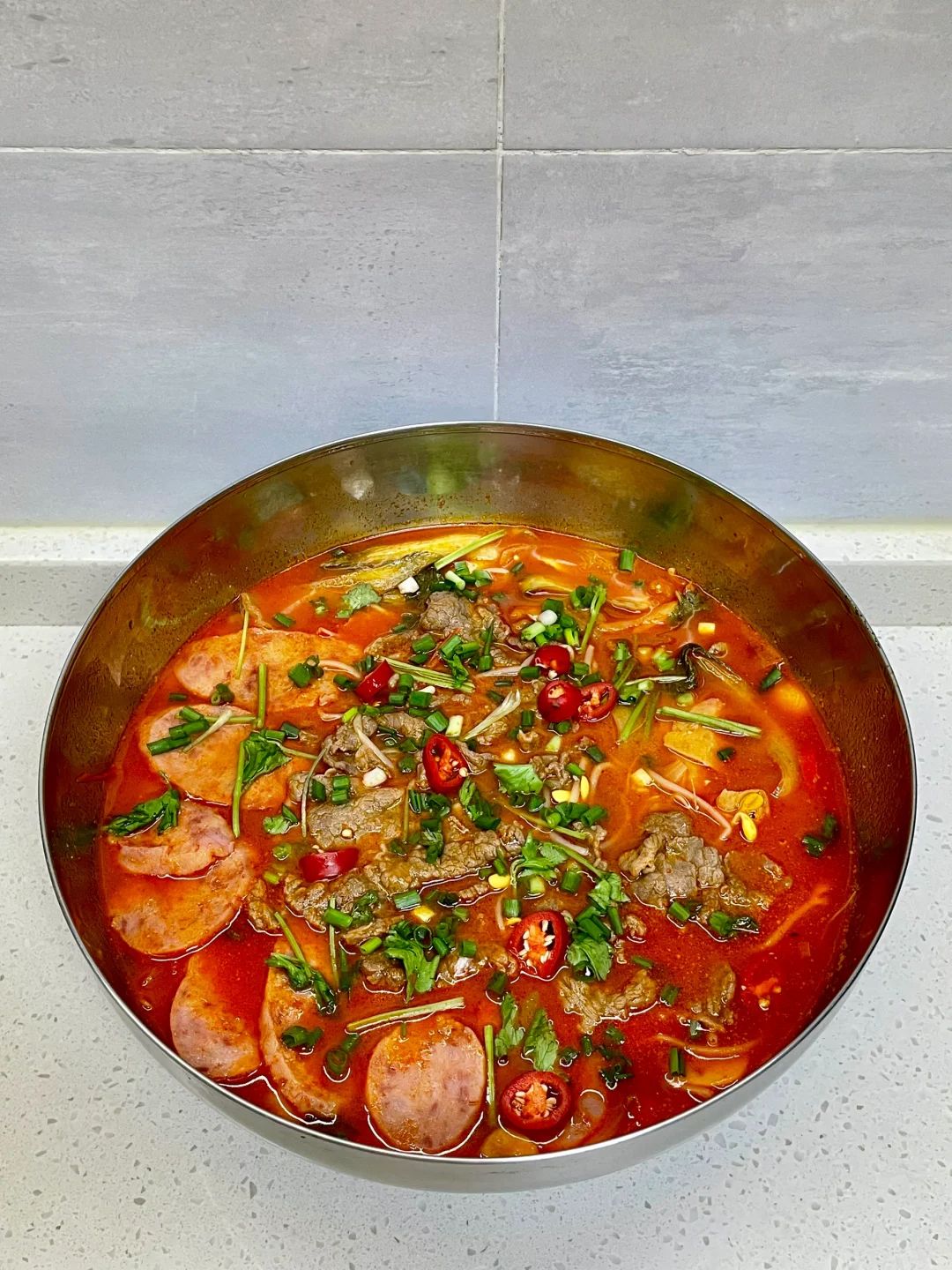 巨开胃的番茄酸汤牛肉，附详细做法～