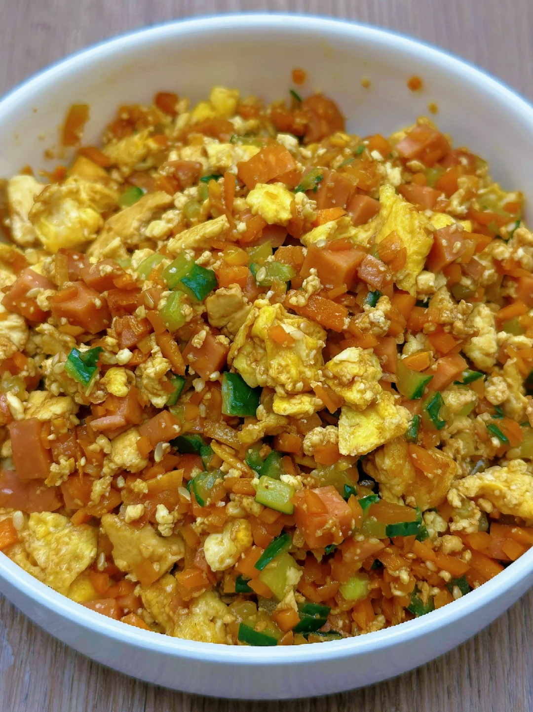 减脂餐低脂高蛋白❗️无米豆腐炒饭好吃到爆😱