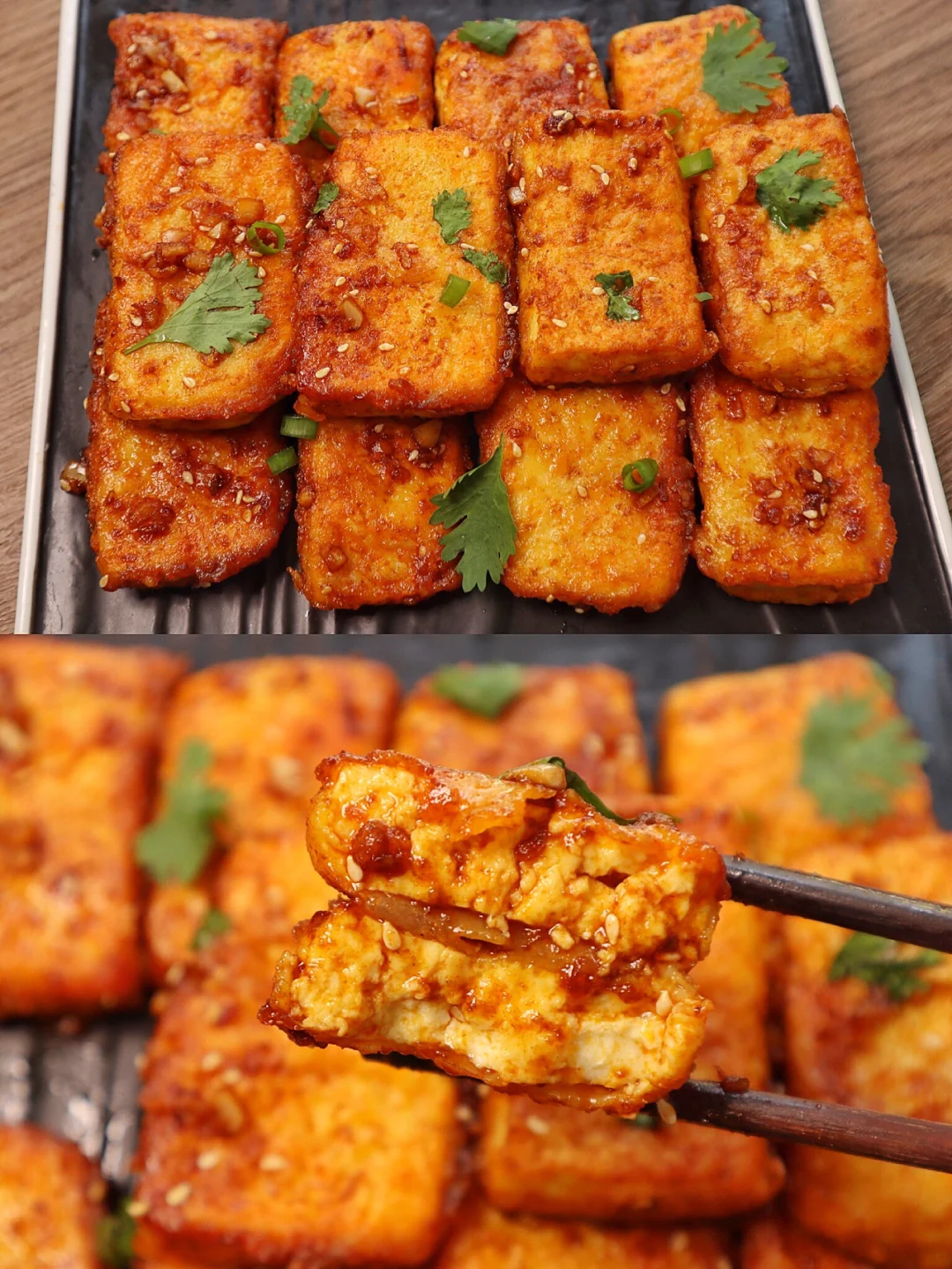 比肉还香的孜然煎豆腐‼️豆腐咋可以这么好吃