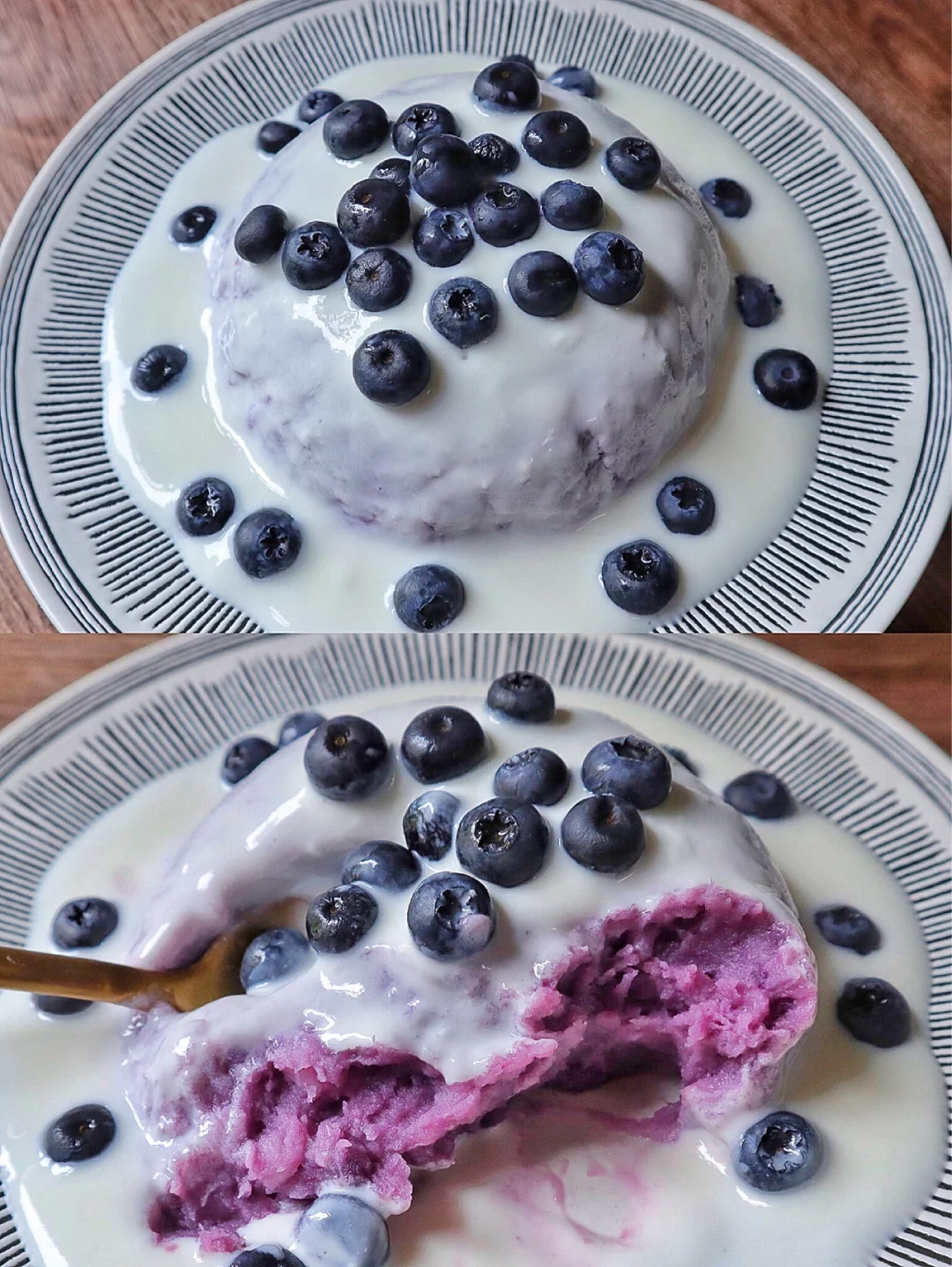 低卡小甜品🍰好吃不胖的酸奶紫薯芋泥蛋糕✨