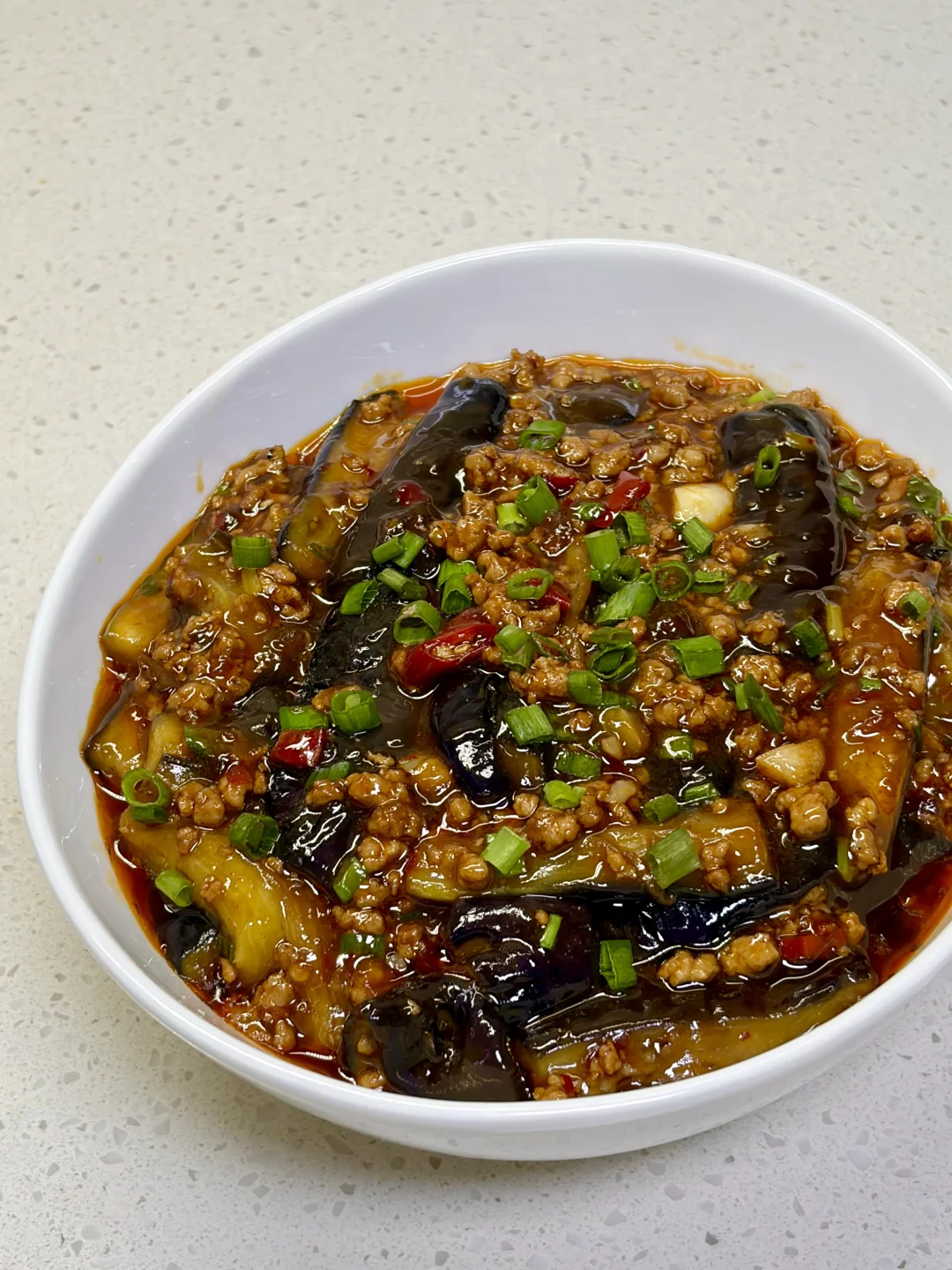 无敌下饭的肉末茄子，附详细做法～