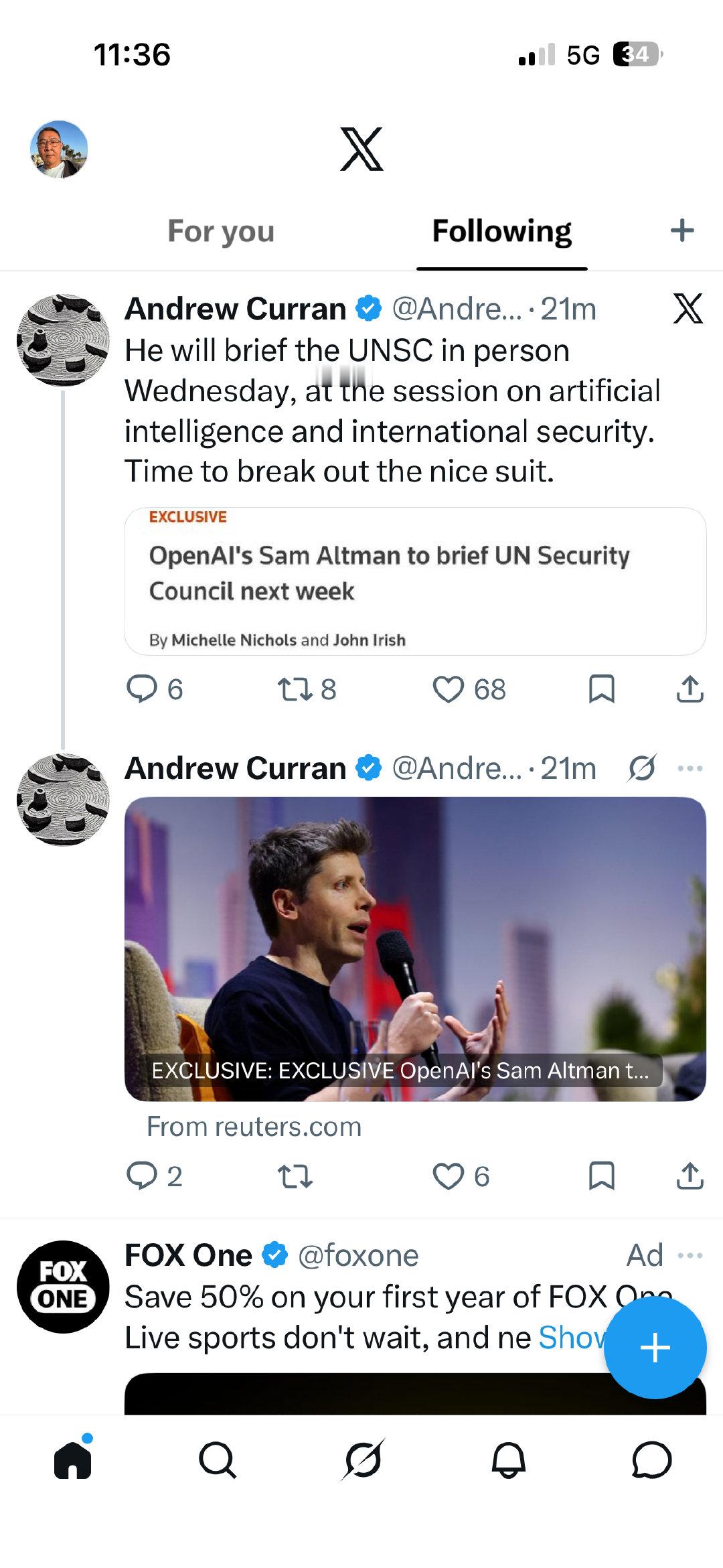 奥特曼周三将前往联合国安理会，过堂～～～～ ​
