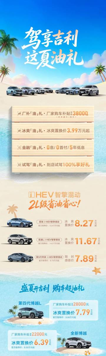 驾享吉利 这夏「油」礼
