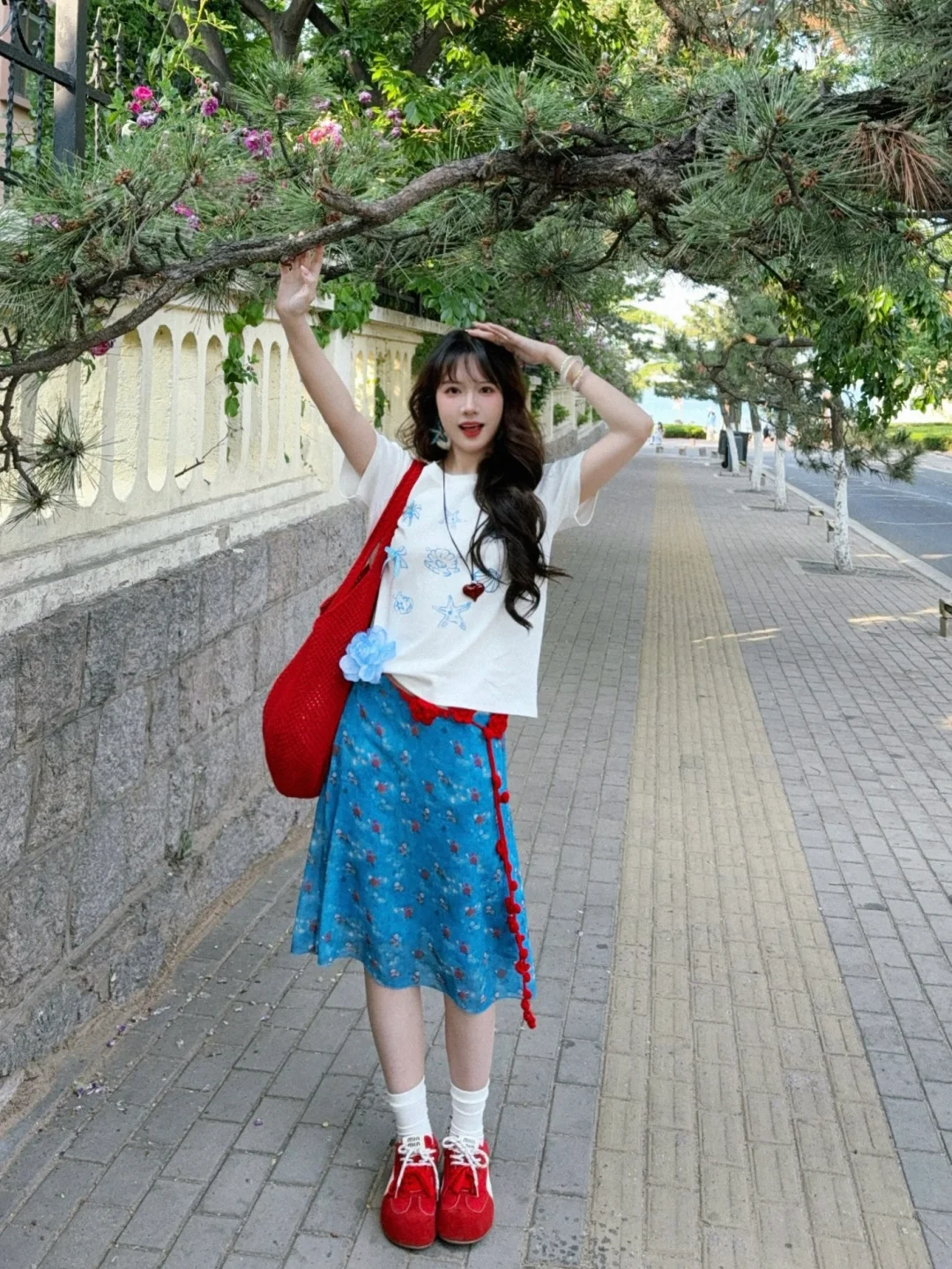 泰兰德少女2.0🔴🔵孔雀蓝➕红色明媚又显白！！