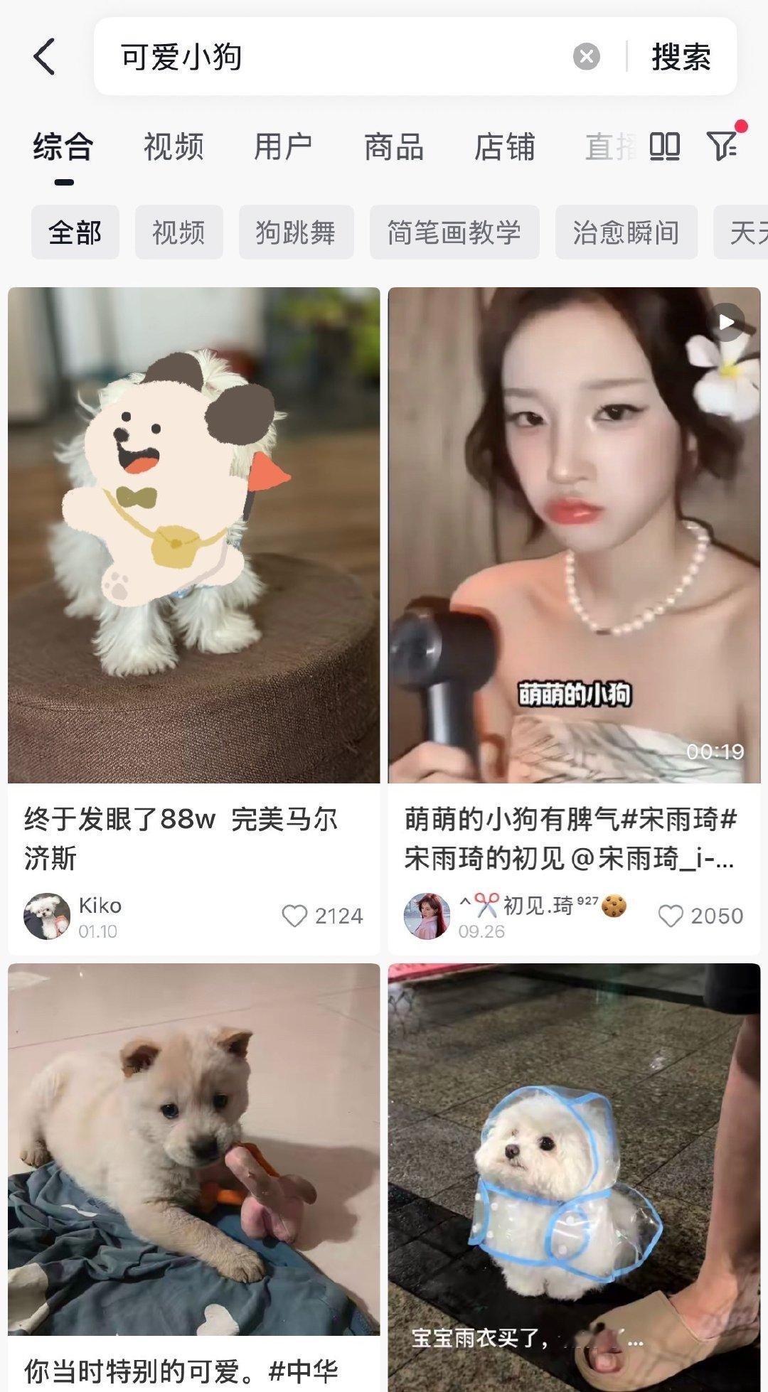 挑战抖音搜可爱小狗不出现宋雨琦

挑战失败 ​