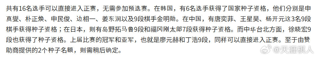 2026年三星杯果然设了两张外卡，不然32人的本赛阵容差1个。原先确定的上届前四名直接入选，本届缩减为冠亚军2人；预选出线名额比上届多一个，为16人，各国地区种子名额不变，那还有一个名额从哪来？只能增加1张外卡。两张外卡，嚯嚯，会给谁？ ​